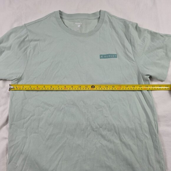 Hurley Mens Size Large Green T Shirt Casual Lightweight Short Sleeve Outdoors - Picture 5 of 8